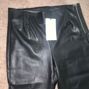 Zara Faux Leather Pants